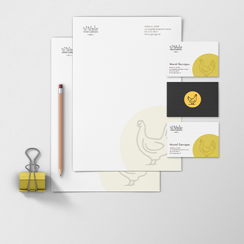 Exemple de visuels imprimés